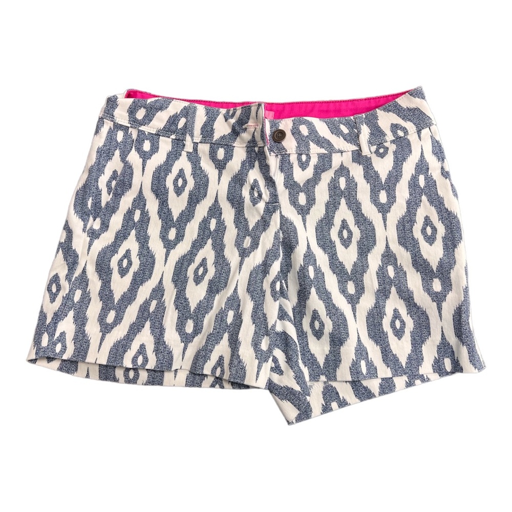 Isaac Mizrahi womens shorts size 4 light blue and white